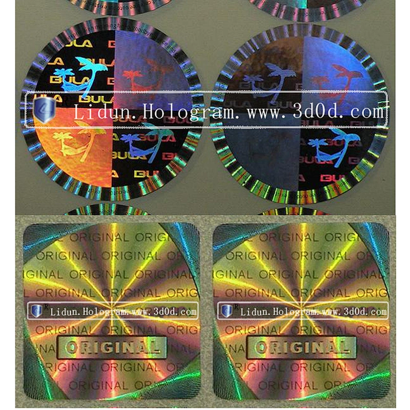 China sticker printing security anti-counterfeiting holographic printing,real display 3d holographic label