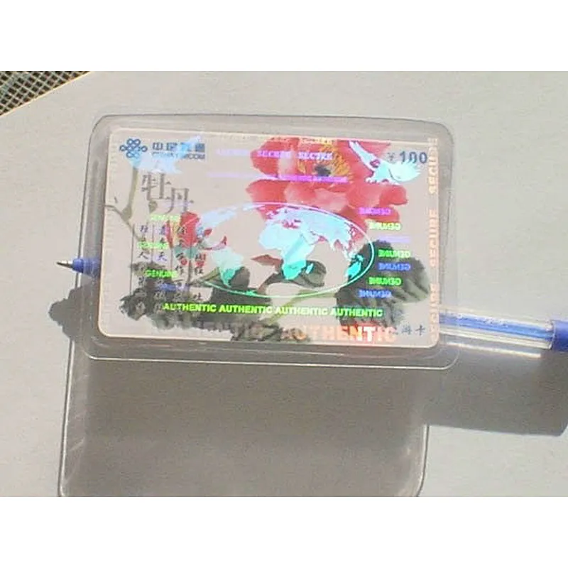 2017hot sale Customized PVC Card standard custom id card hologram overlay