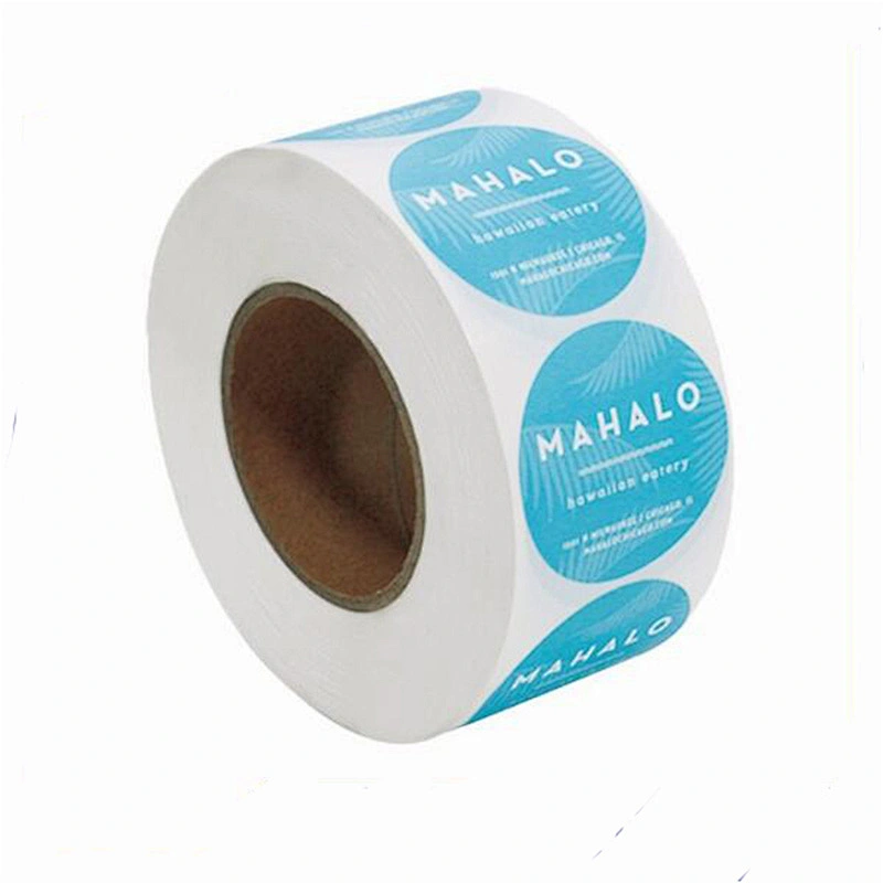 Custom printed logo labels for packaging waterproof labels, printed volume labels, round labels