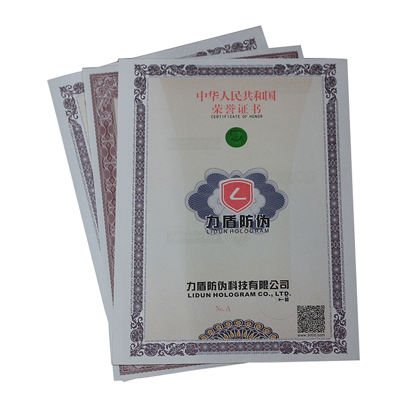 Anti-counterfeiting security paper laser line UV visible light fiber security paper texture design security paper