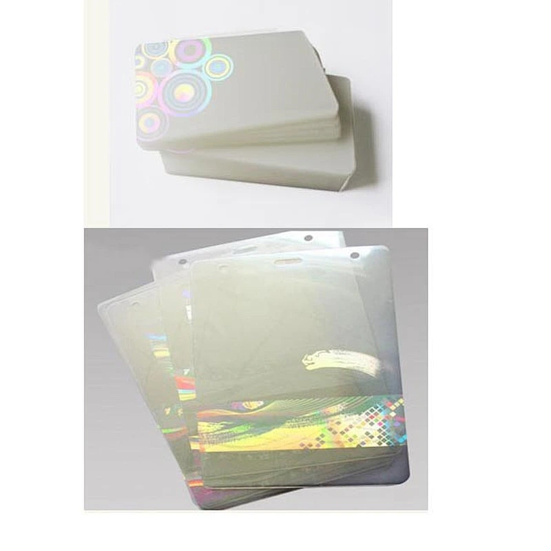 Custom adhesive anti counterfeiting id card overlay hologram