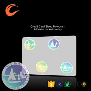 Custom Sticker Usage, and PET Material Transparent Hologram for ID Cards