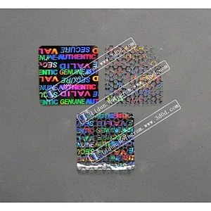 silver hologram stickers, Void Holograms 3d hologram sticker, laser label