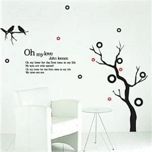 New Arrive beautiful blossoming tree wall sticker vinyl