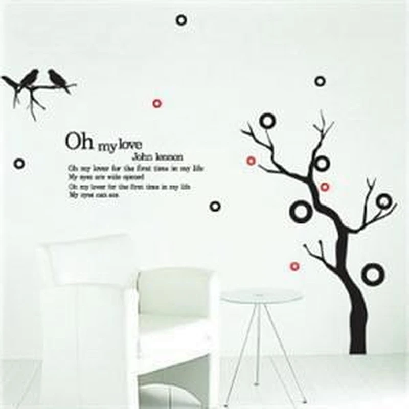 New Arrive beautiful blossoming tree wall sticker vinyl