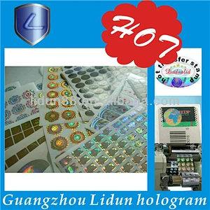 factory custom hologram 3d laser label sticker in sheet