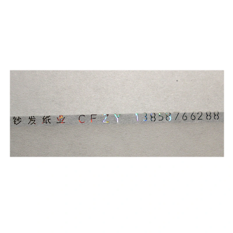 75% cotton 25 %% linen anti-counterfeiting thread paper, custom anti-counterfeiting watermark paper, special paper