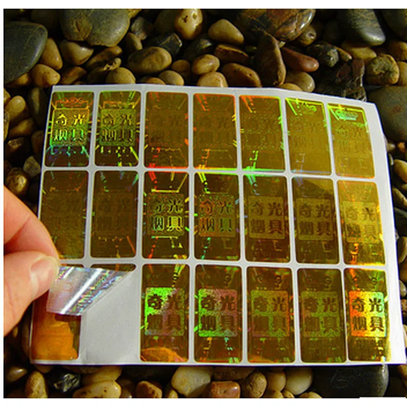 High quality manifold hologram sticker with logo printing