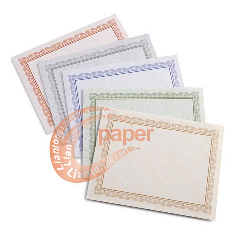 Custom printed school company degree certificate