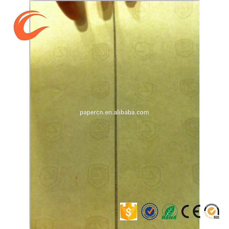 Custom Special Invisible Fiber Paper With Silver Security Thread