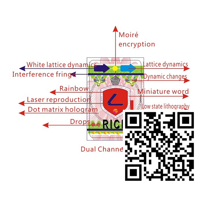 Professional printing qr code sticker