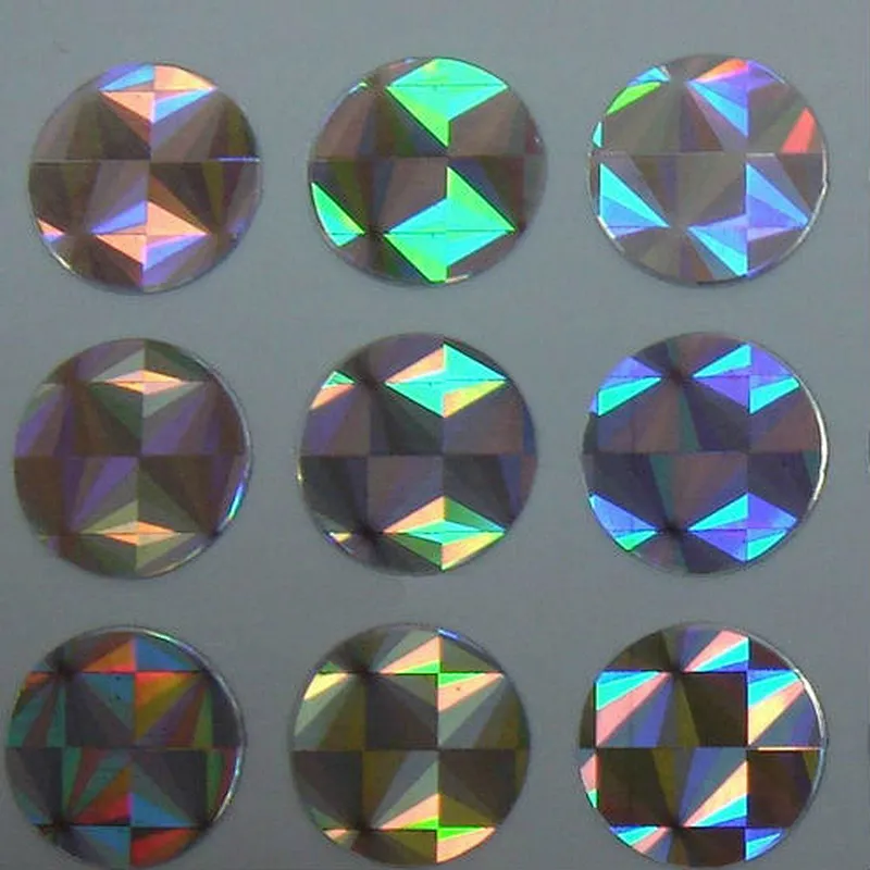 Security true color 2D-3D hologram laser vinyl sticker