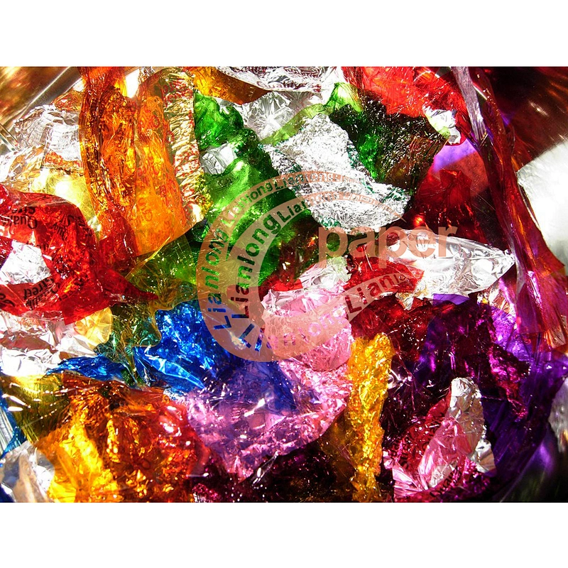 Tasteless harmless candy wrapping paper/colored fiber paper
