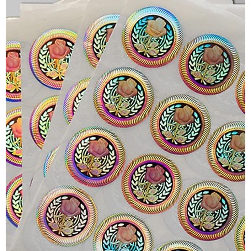 3d hologram logo sticker maker with text printing