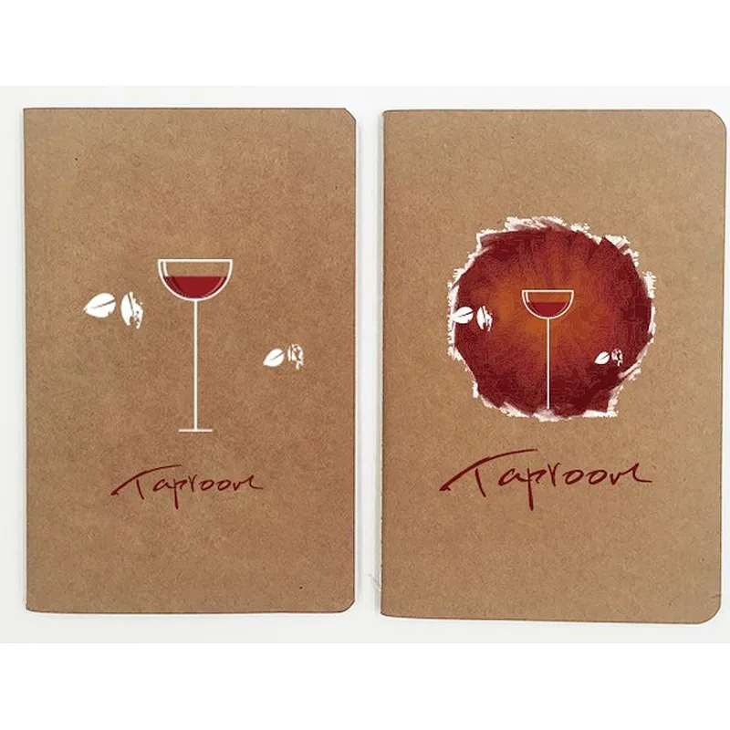 customized logo kraft paper exercise notebook A4 A5 A6 size leather planners and notebooks