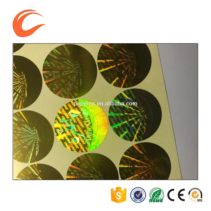 Custom high-quality lattice main anti-fake holographic stickers