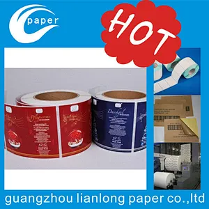 Custom self adhesive, self adhesive vinyl stickers printing roll label for cosmetics packing boxes
