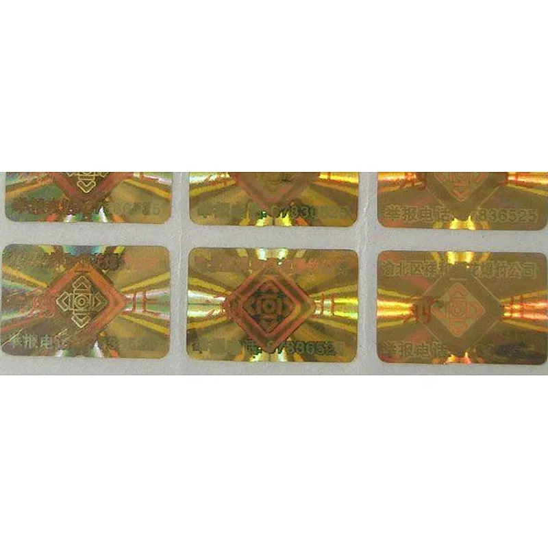 2017 hot print tamper proof hologram