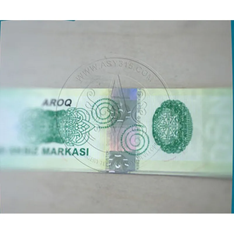 Custom hologram foil label sticker with rainbow printing