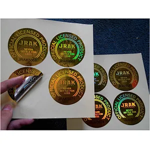 2019 customized pvc sticker hologram sticker vinyl sticker for bottle