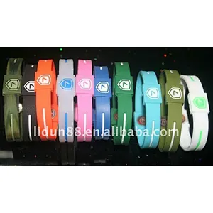 Promotional printing 1 inch cheap silicone bracelet