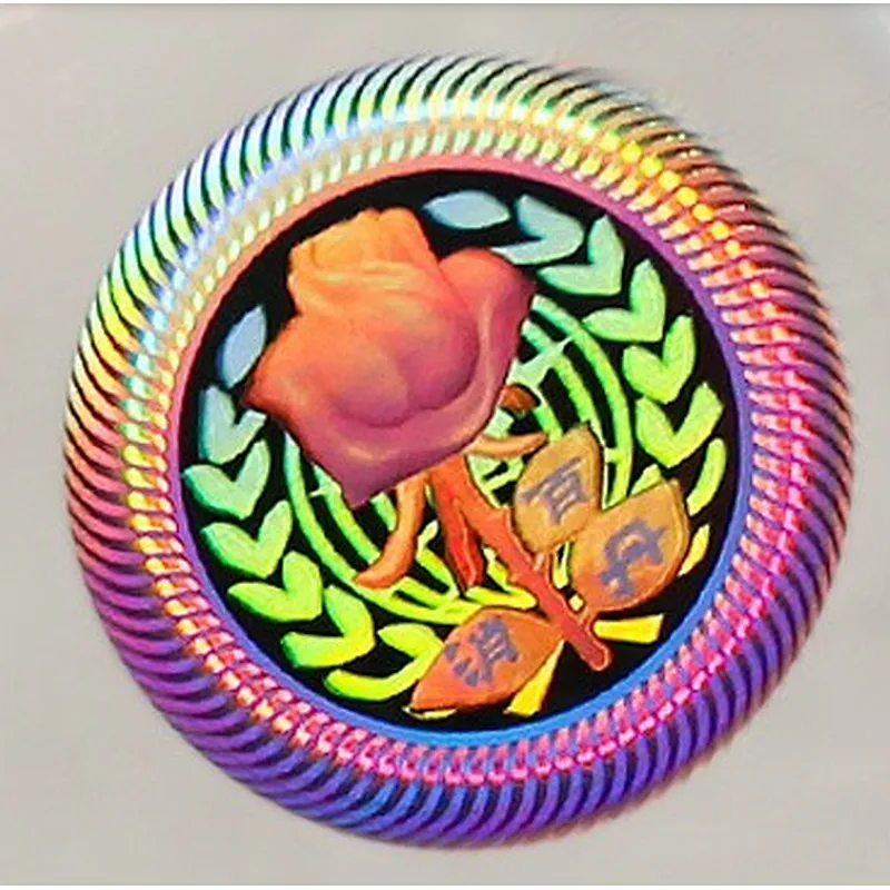 3d hologram logo sticker maker with text printing