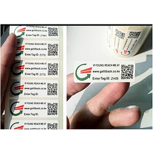 Printing label paper roll paper PET sticker variable color qr code printing.