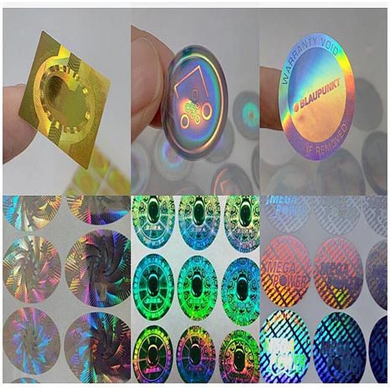 Hot Sale Round Vinyl Security Labels Custom Make Hologram Stickers