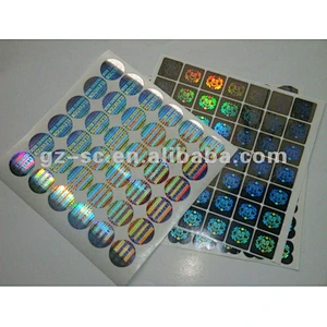 Custom Sticker Usage and Adhesive Sticker Type hologram