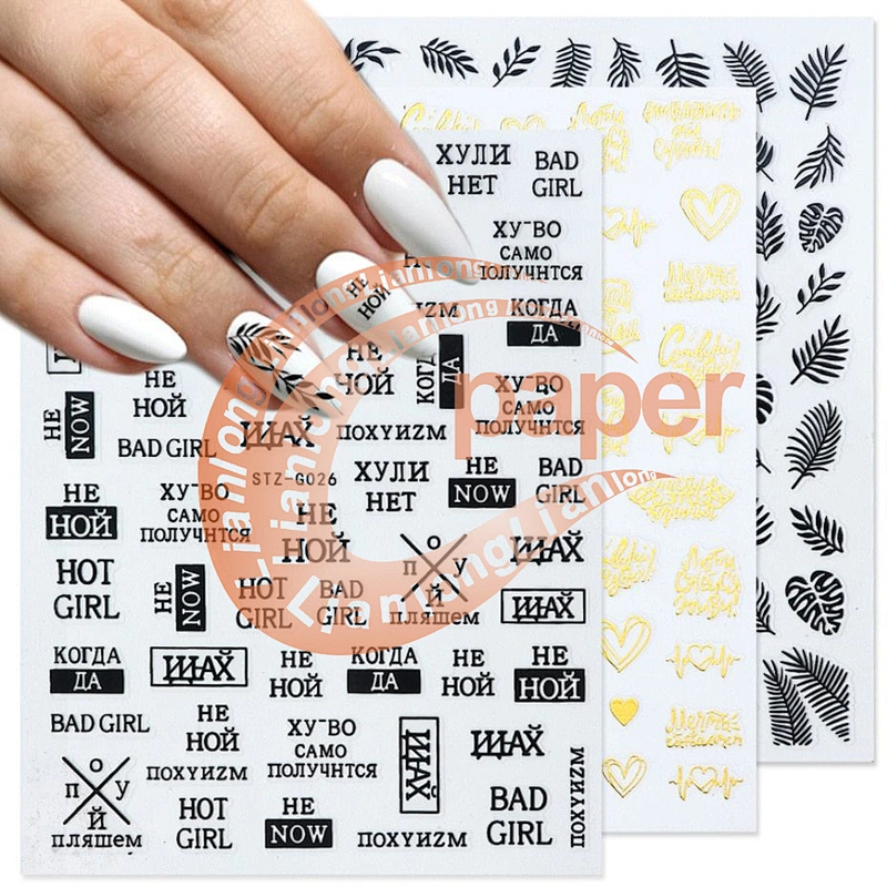 Hot Stamping Water Transfer printing Nail Stickers nail sticker