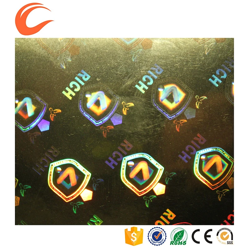 Guangzhou lingfeng round anti-fake label hologram sticker