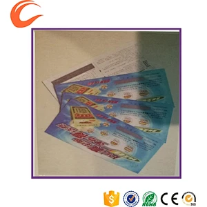 security watermark coupon ticket booklet