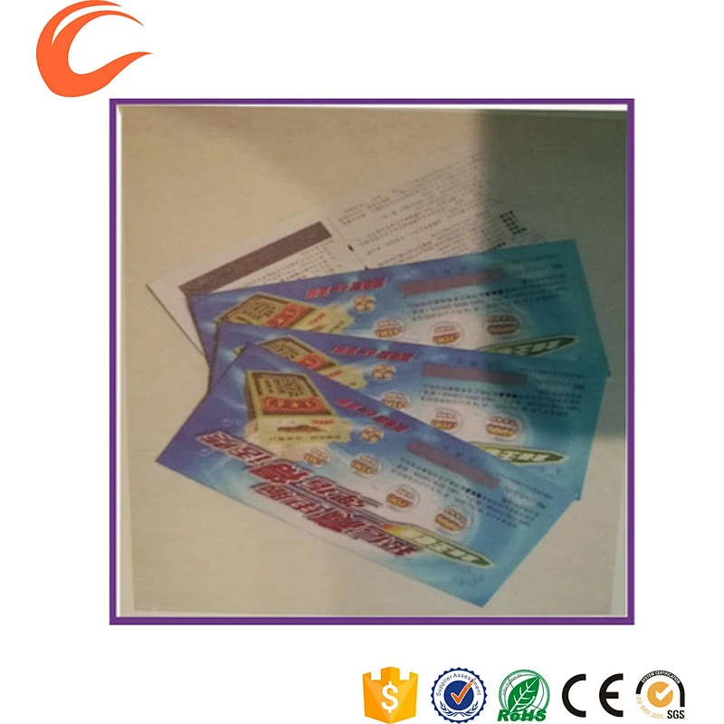 security watermark coupon ticket booklet