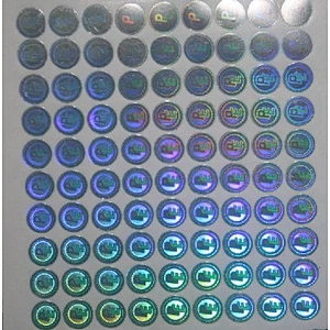 Ready to ship 2019 high quality custom hologram sticker with laser making.