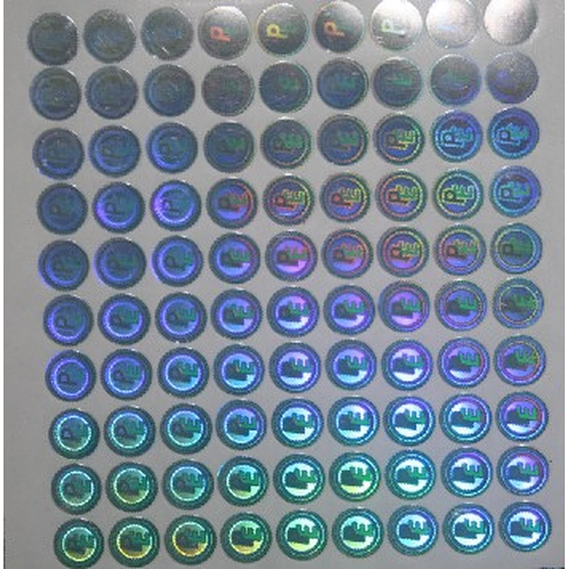 Ready to ship 2019 high quality custom hologram sticker with laser making.
