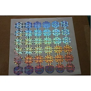 Anti-faking disposable hologram security label sticker