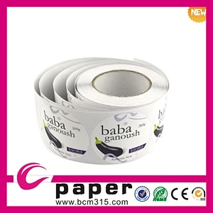 different kind removable sticker printing for bottle in lianlong brand