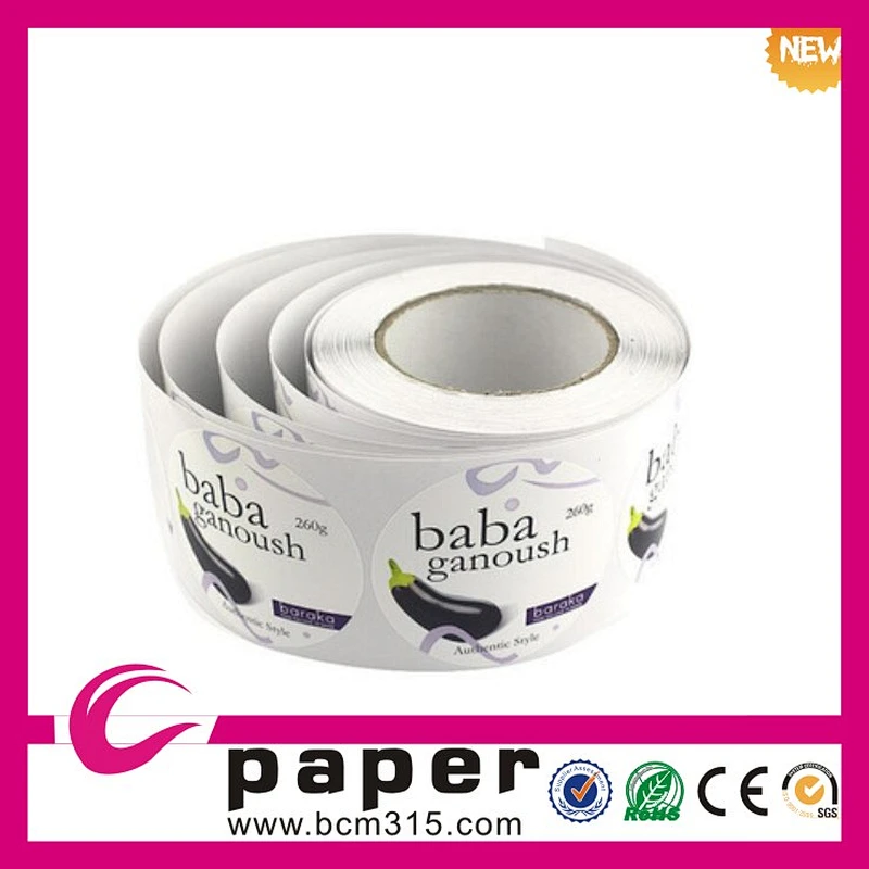 different kind removable sticker printing for bottle in lianlong brand