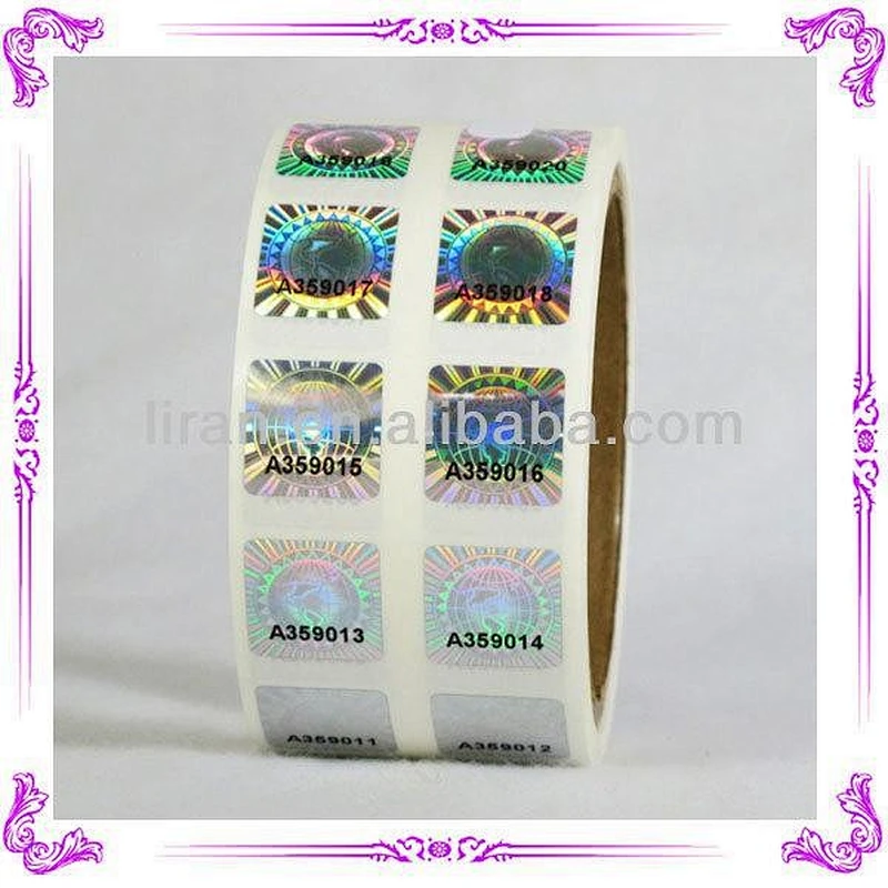 High quality security hologram sticker/labels watermark