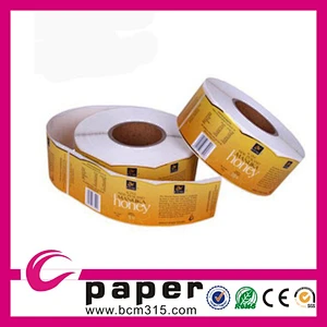 different kind removable sticker printing for bottle in lianlong brand