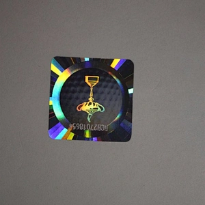 hot stamping hologram foil seal sticker