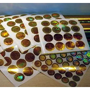 Custom hologram sticker 3D with certificate