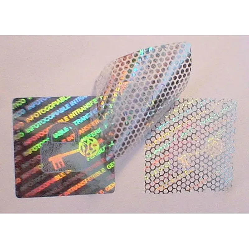 Rainbow number stickers hologram wholesale