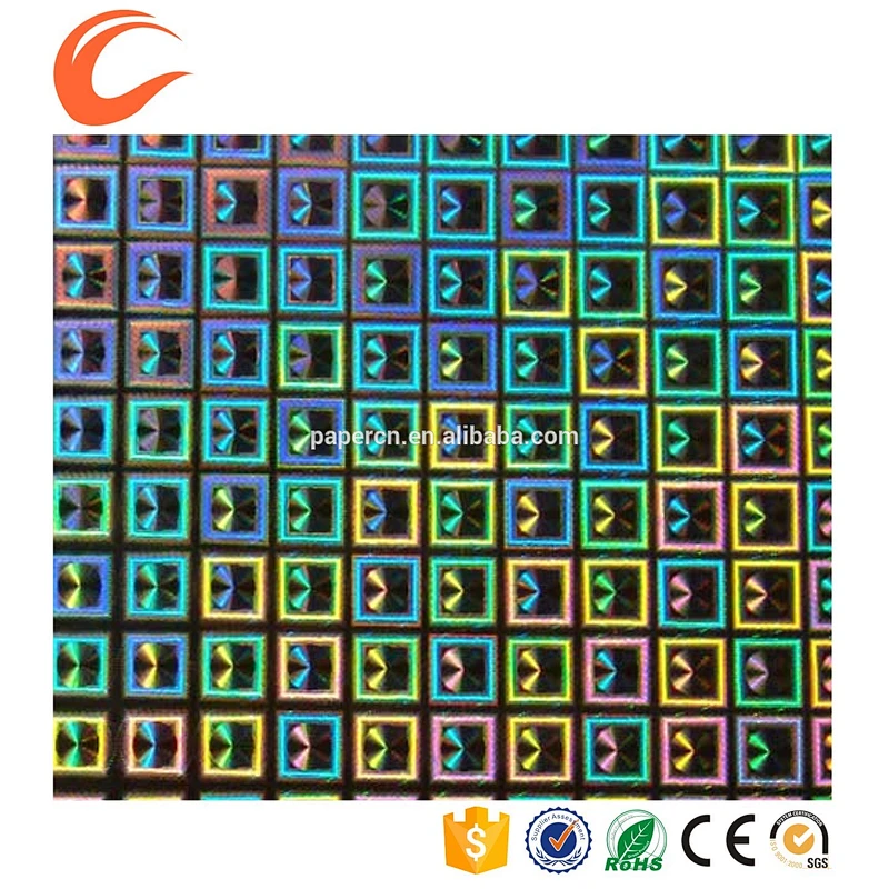 Custom waterproof hologram 3 d animation laser cutting machine for car holder