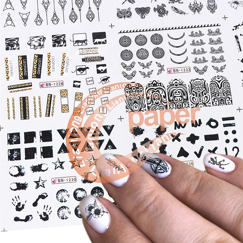 Hot Stamping Water Transfer printing Nail Stickers nail sticker