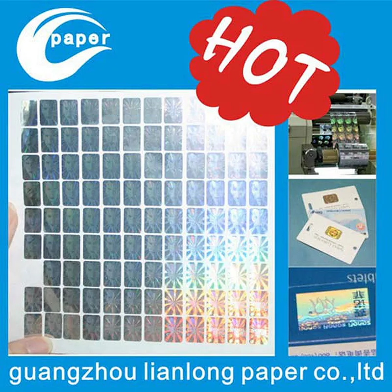 2015 transparent hologram foil