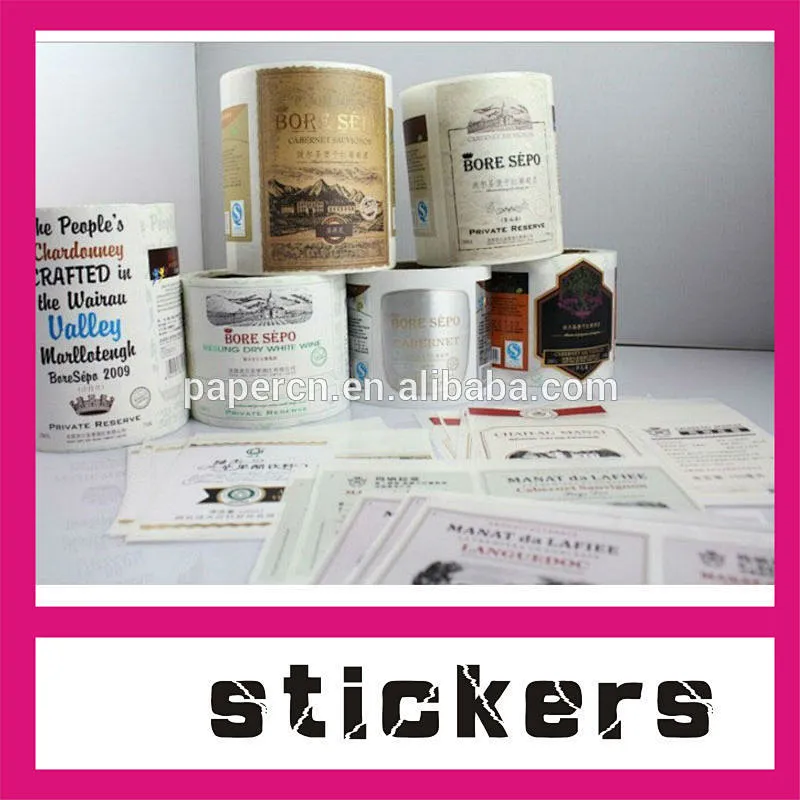 Waterproof Round Bottle Label Sticker