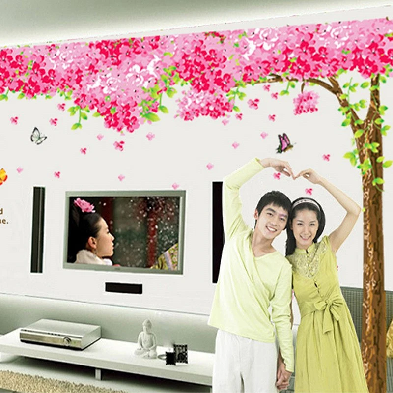 Tree Cartoon Animals Wall Stickers for Kid's Room Decoration