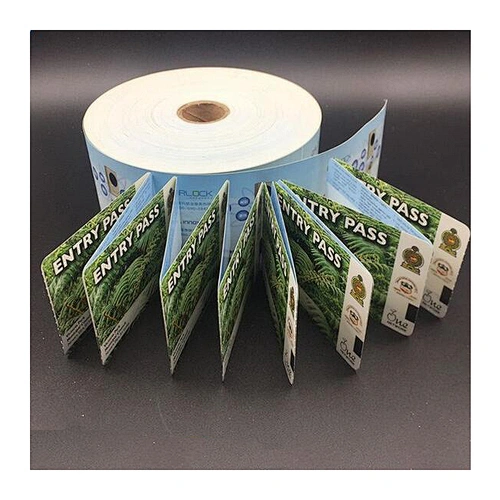 Fluorescent printing security watermark paper ticket