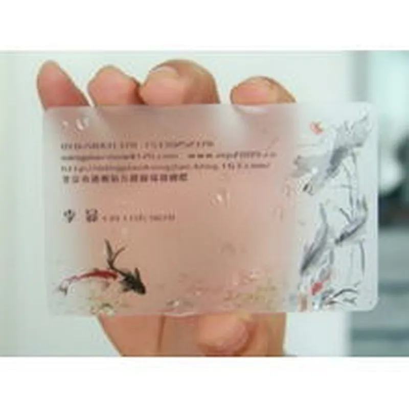 High quality and good price customized transparent business card